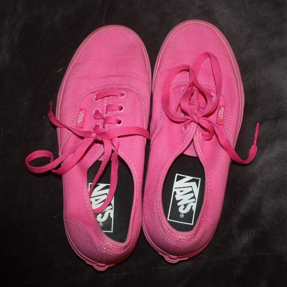 Bright Pink Vans Size 7